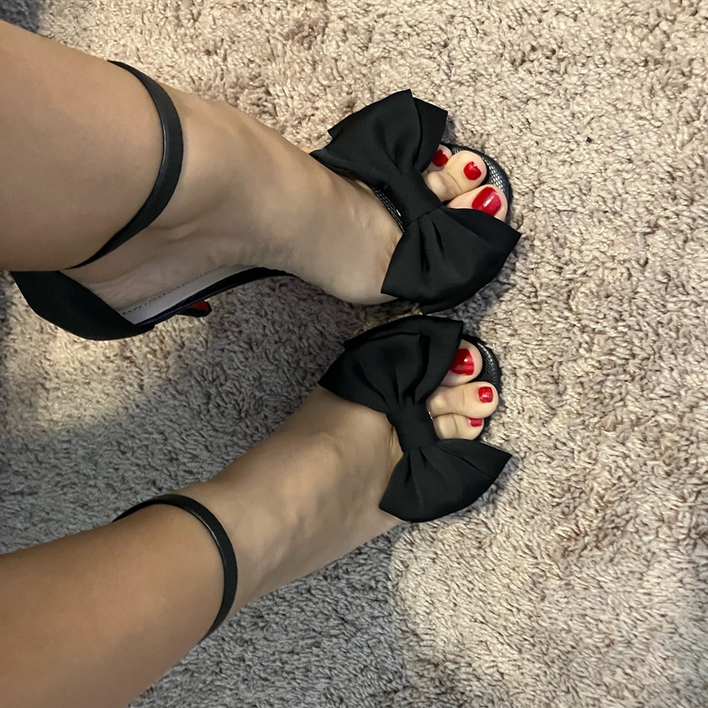 Aldo strappy stilettos with detachable bow - Picture 4 of 6